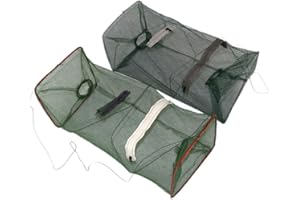 FASPLORE 2 Pcs Collapsible Fishing Bait Trap Nets