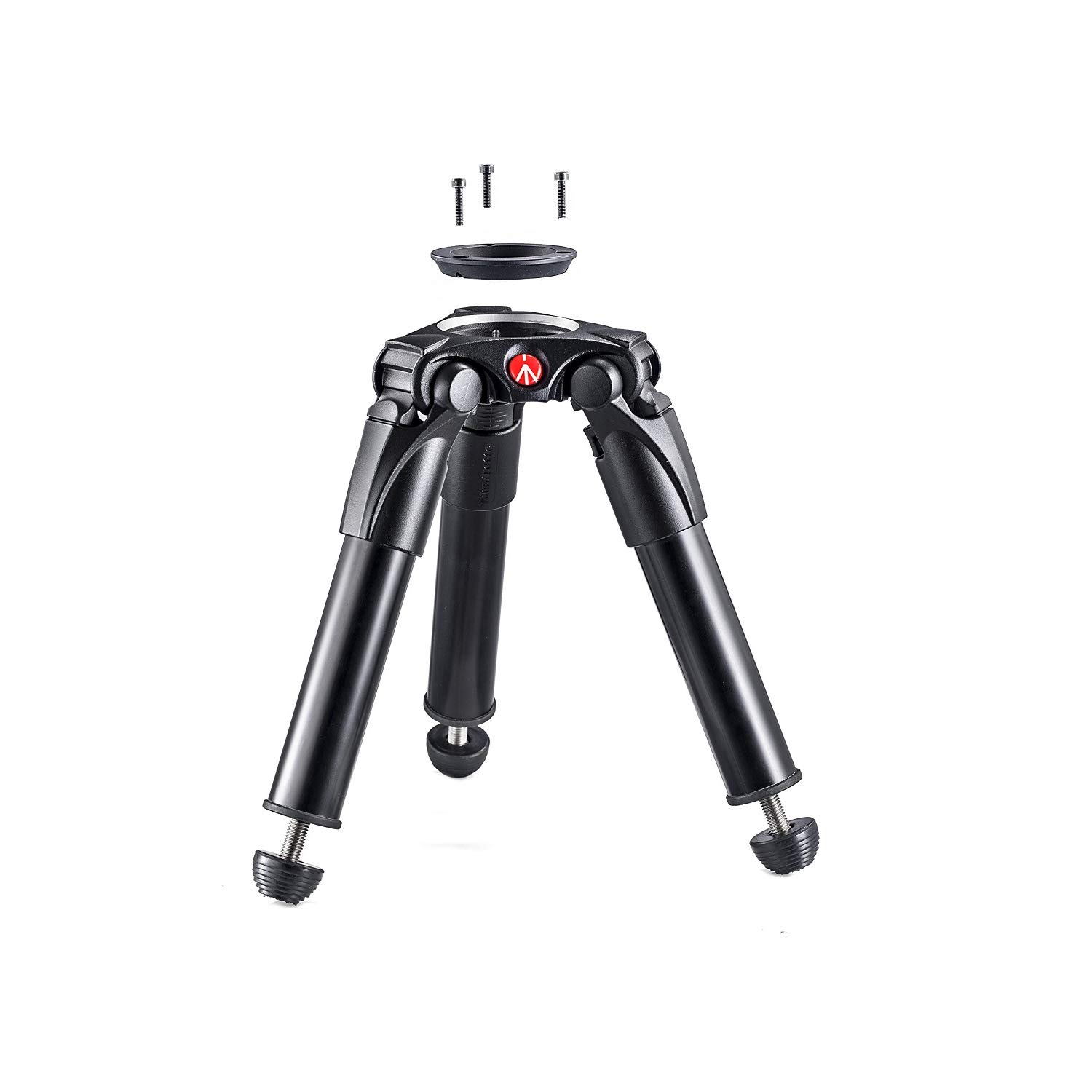 Manfrotto MVT535HH Hi-Hat 535 Aluminium Video Tripod with 75 mm Half Shell Includes Adaptor for 60 mm