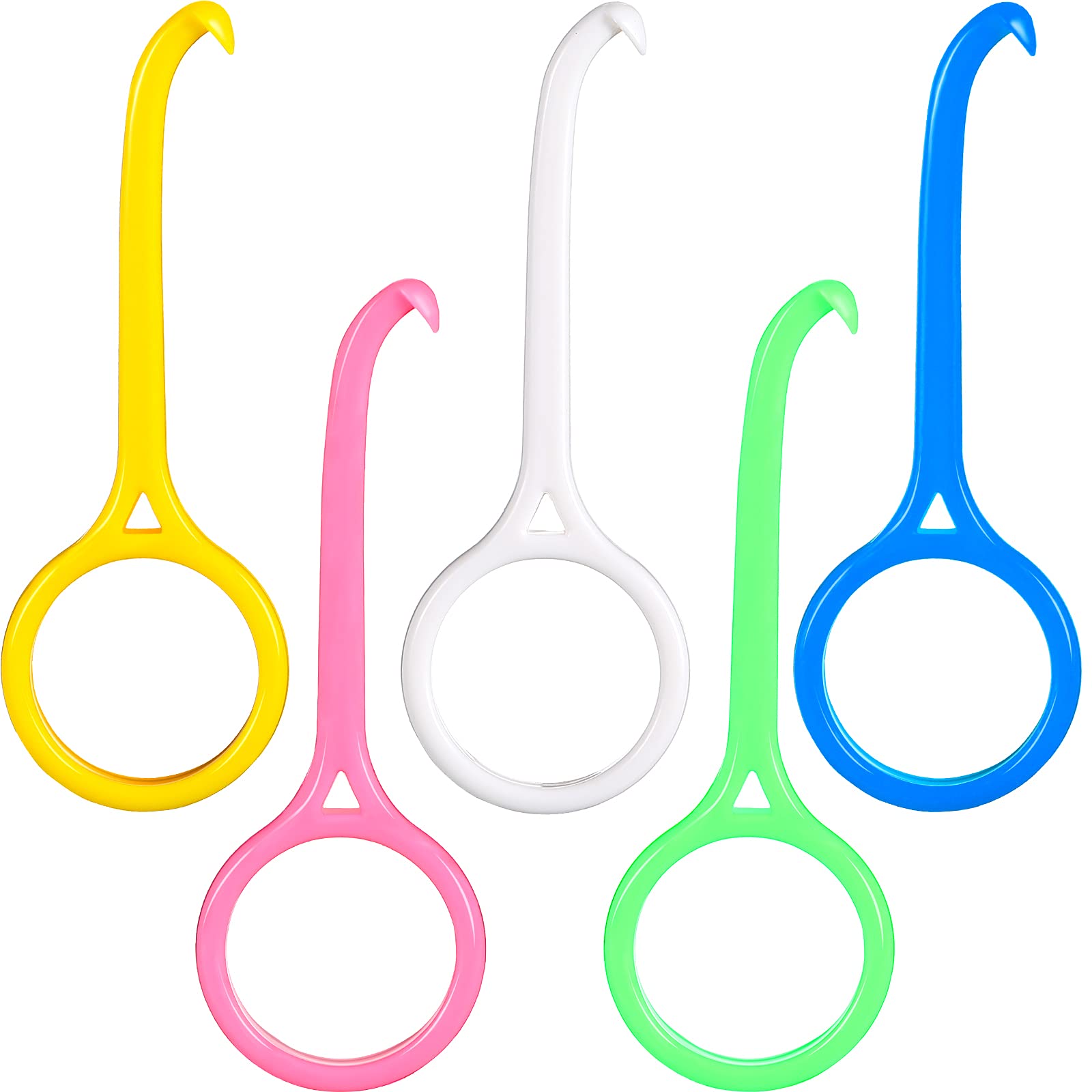 5 Pieces Retainer Aligner Removal Tool Kits Invisible Chew and Remover Tool Invisible Aligner Braces Remover Hook for Tooth Cleaning Oral Care(White, Yellow, Pink, Green, Blue)