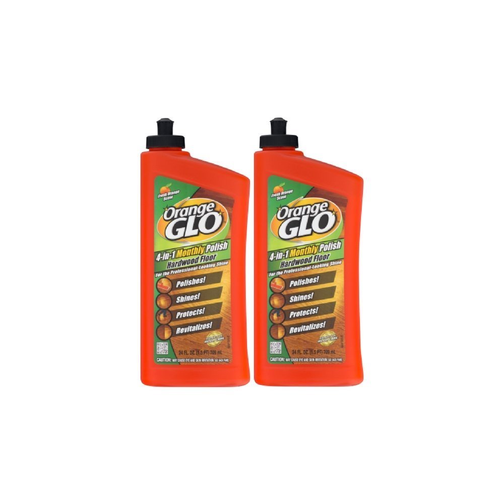 Orange Glo 4 In 1 Monthly Polish Hardwood Floor Fresh Orange Scent 24 0 Fl Oz Pack Of 2
