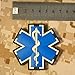 Glow Dark EMS EMT Medic Paramedic Star of Life Morale Tactical PVC 3D Hook&Loop Patch