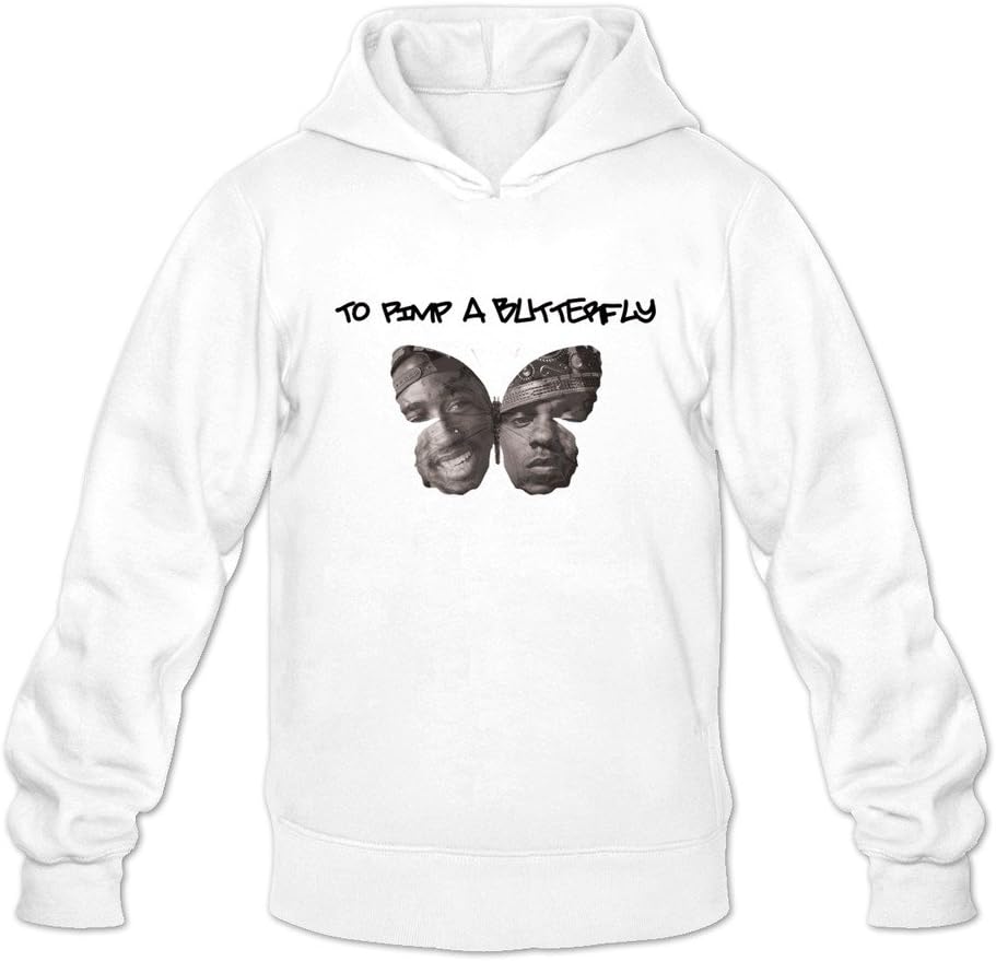 To Pimp A Butterfly Kendrick Lamar Ambom Long Sleeve Hoodies For Men White Size XL