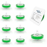 10 Pack Syringe Filter Sterile PES, 0.22&micro;m, 33mm, Individually Packed | PES Hydrophilic Filtration 0.22&micro;m Pore Size, 33mm Membrane Diameter Sterile PES Membrane Syringe Filters