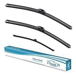 VTOGOI Wiper Blades With Rear Wiper Blades Set For