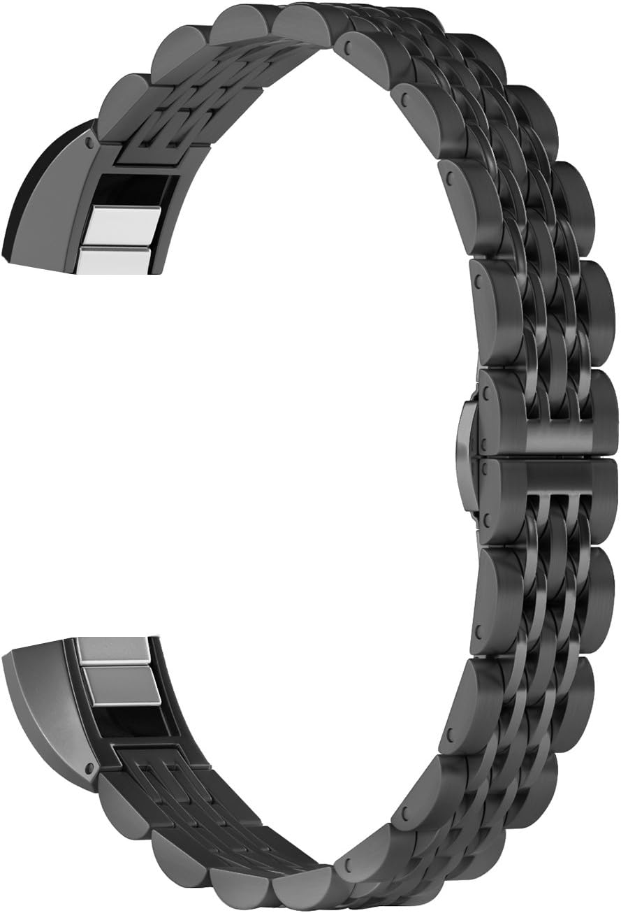ImmSss Metal Bands Compatible for Fitbit Alta HR and Fitbit Alta for Women Men, Stainless Steel Jewelry Replacement Bracelet Bangle Wristbands