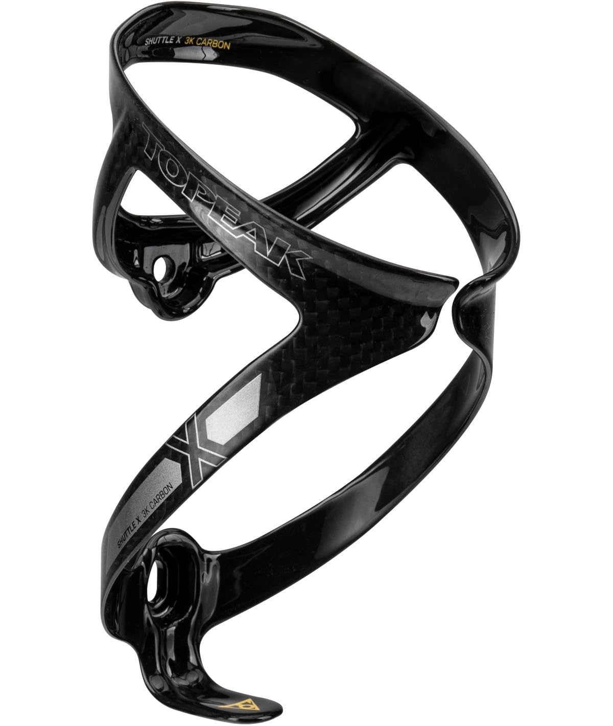Topeak Shuttle X 3k Carbon Bicycle Bottle Cage, Black
