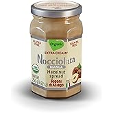Rigoni di Asiago Nocciolata Bianca Organic Hazelnut Spread, 8.82 oz, Cocoa Free