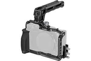 SmallRig ZR Camera Cage Kit for Nikon ZR, Full Cage with Silicone Grip, Top Handle for ARRI, Cable Clamp for HDMI, Built-in C