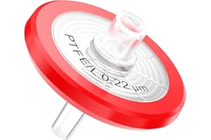 BIOMED SOLUTIONS Syringe Filter Hydrophilic PTFE Membrane 33mm Diameter 0.22um Pore Size Non Sterile by Bioemd Scientific 10PCS