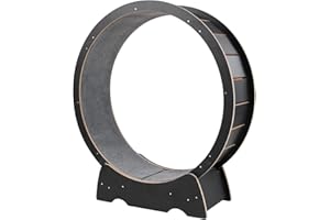 RYPETMIA Cat Exercise Wheel for Indoor Cats, 40 inch Large Cat Runner Treadmill, Easy Assembled Cat Running Wheels with Locking Mechanism, Ultra-Quiet Running Protect Spine (Black)