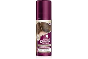 Schwarzkopf Keratin Root Temporary Hair Color Spray, Light Brown, Instant Gray Coverage, Thicker, Fuller-Looking Roots, Easy-to-Use, No Ammonia, Low Mess Application, Scalp Friendly
