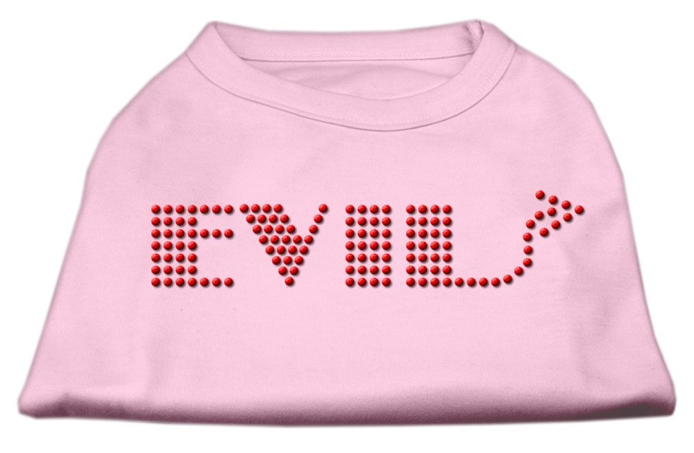Mirage Evil Rhinestone Dogs Shirt, XX-Large, Light Pink