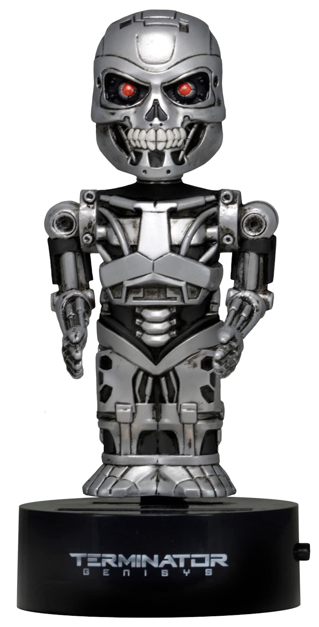 NECA NECA42175 15 cm Terminator Genisys Endoskeleton Solar Powered Body Knocker Bobble Head Figure