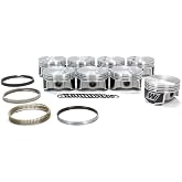 Wiseco Piston and Ring, LS Standard Stroke, Forged, 4.070 in Bore, 1.2 x 1.2 x 3.0 mm Ring Groove, Minus 3.2 cc, GM LS-Series, Kit,K398X7