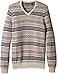 IZOD Men's Big and Tall Fairisle 1/4 Zip Sweater