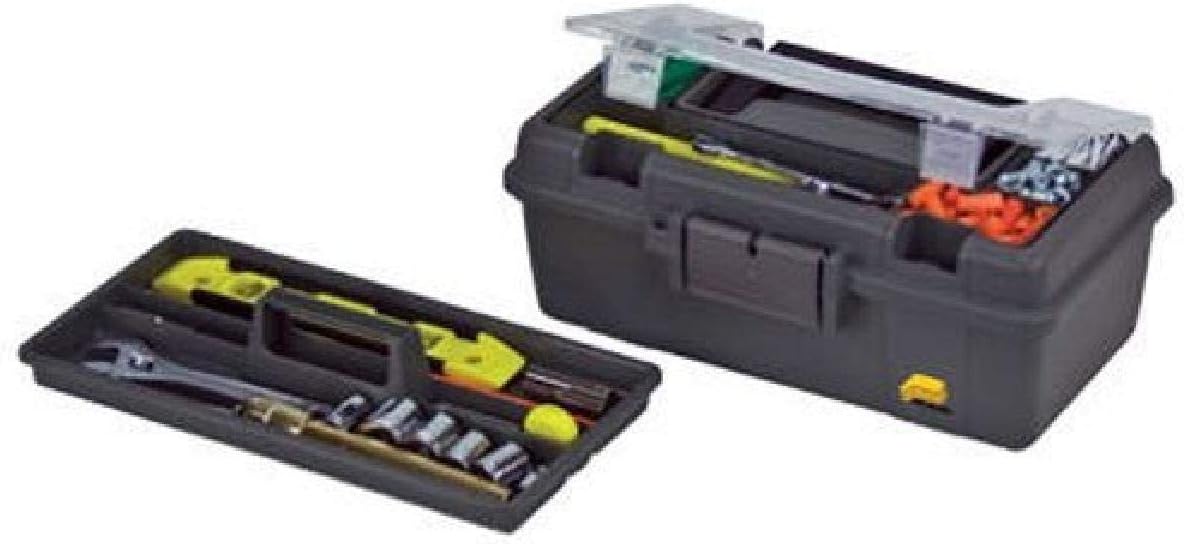 Plano Molding 114-002 13-Inch Compact Tool Box, Graphite Gray with Black Handle and Latches - Toolboxes - 