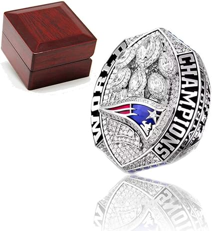 Super Bowl Rings Nfl 2019 The New England Patriots Championship Liii Replica Ring Fans Collectible Gift Size 8 14 Rings Amazon Canada