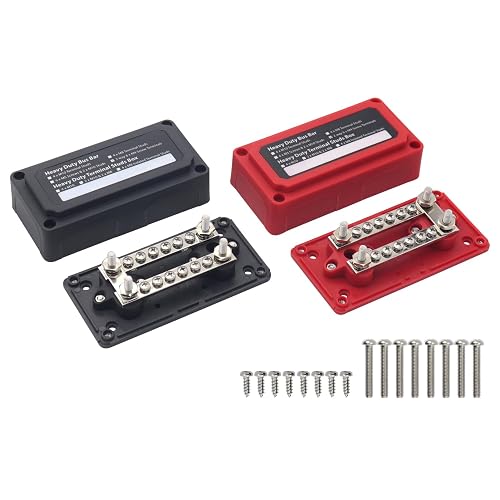 Power Module Bus Bar Gloaso Bus Bar 12V 100A Power Distribution Blocks Heavy Duty Module 4X ...