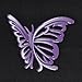 BDK Purple White Butterfly Design Carpet Car Floor Mats for Auto Van Truck SUV-4 Pieces Front & Rear Full Set with Rubber Backing-Universal Fit (MT-509-PP)