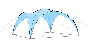 CampFeuer - Event Pavillon, Event Shelter, 4,5 x 4,5 m, hellblau