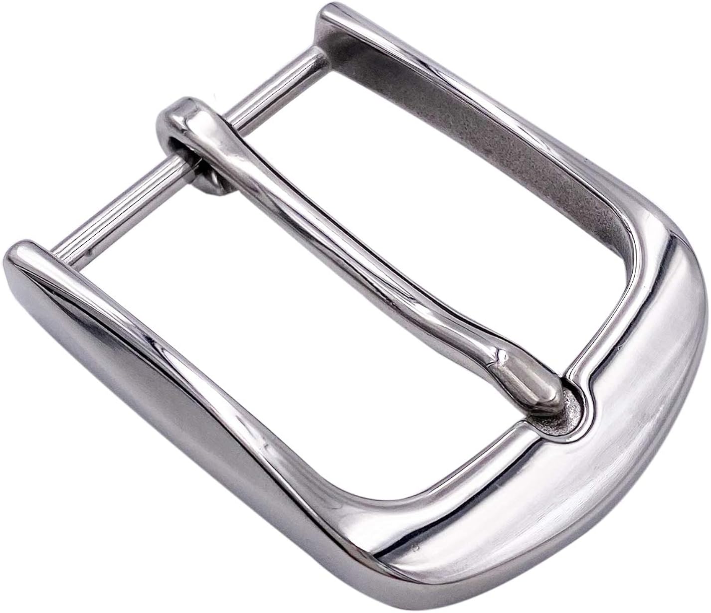 LAXPICOL 1.5"(40mm) Heavy Duty Stainless Steel Single Prong Square Belt Buckle: Clothing