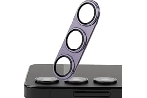 MONASAY Camera Lens Protector compatible for Samsung Galaxy S24+ Plus 6.7 inch[Strong Adhesion][Scratch Resistant] Full Coverage Matte Metal Tempered Glass Camera Cover Film, Purple
