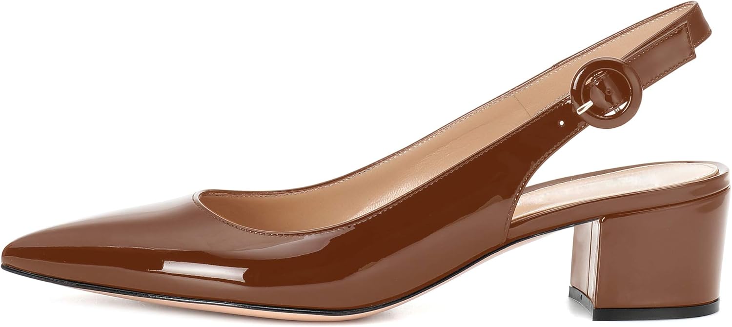 women's black slingback heels