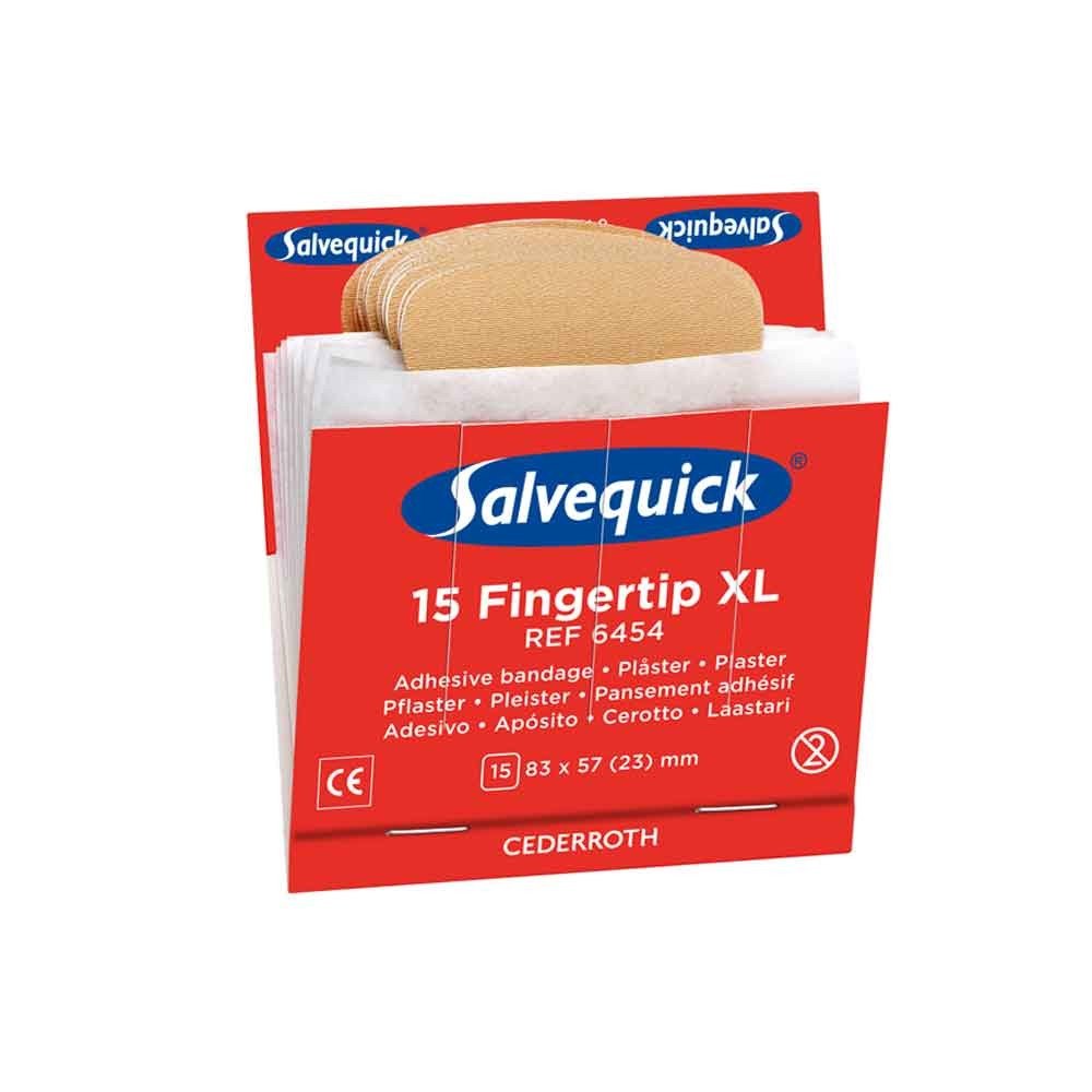 Salvequick®-Refill-Einsatz 6454, elastisch , 15 Fingerkuppen - B00OV6ZF90 | Packung (15 Stück)