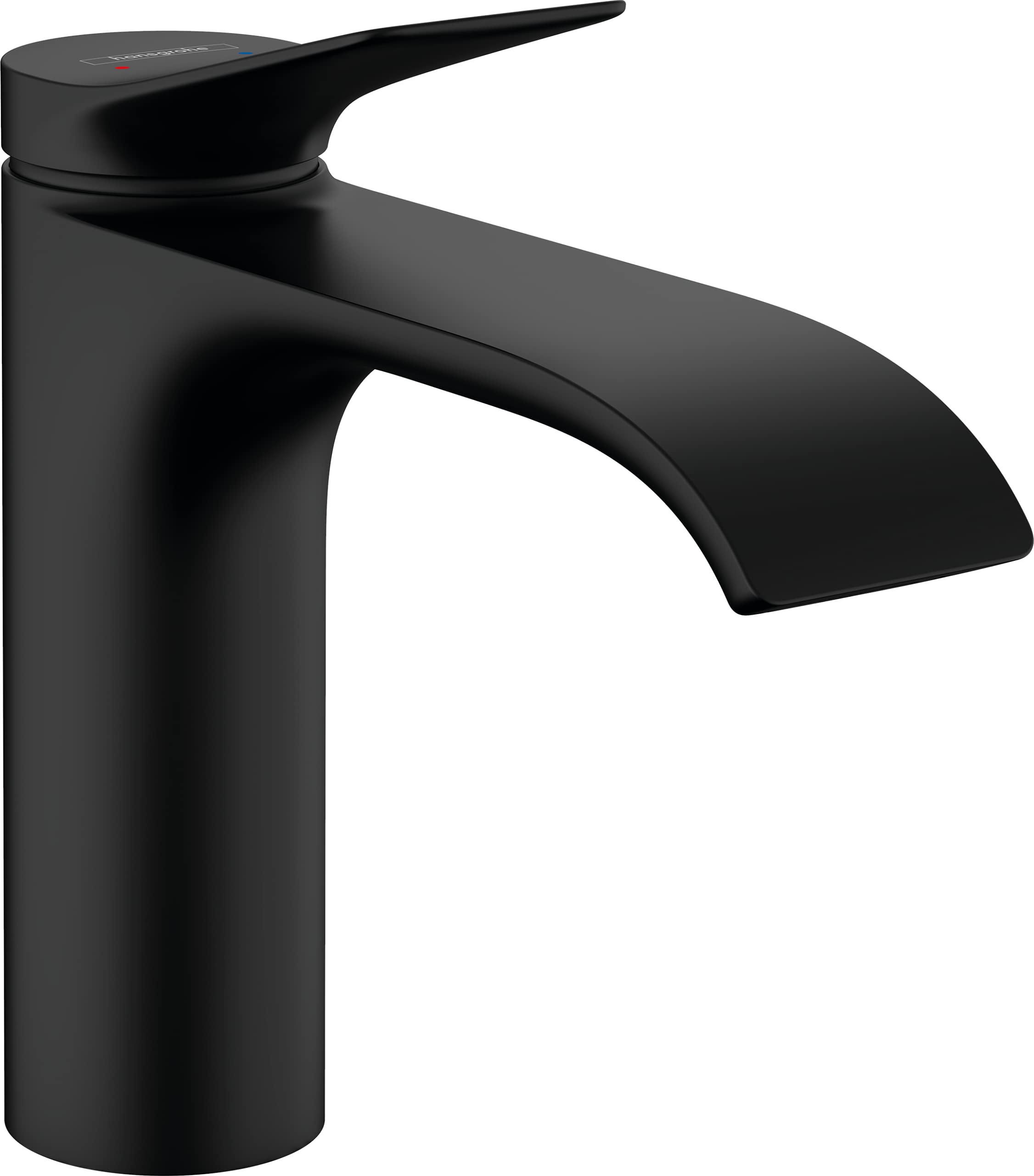 hansgrohe Vivenis Basin Mixer Tap 110 with pop-up waste set, matt black, 75020670