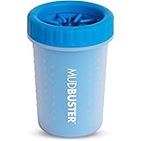 Dexas MudBuster Portable Dog Paw Washer/Paw Cleaner, Medium, Pro Blue