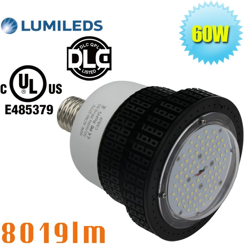 60W LED High Bay Retrofit Bulb E39 Mogul Base 5700K Daylight White LED