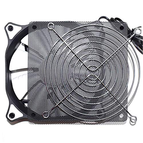 Maxmoral 5pcs 12cm PC Fan Dust Filter Black PVC Dustproof Mesh Cover Guard for Computer Cooler Fan Case - Thumbnail 4