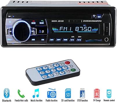 Amazon Co Jp Boheng カープレーヤー カーbluetoothプレーヤー カードラジオ オーディオ ビデオm3 Ledディスプレイテクノロジー Dc 12v 大容量sdカード Mmカード Uディスクに対応 スポーツ アウトドア