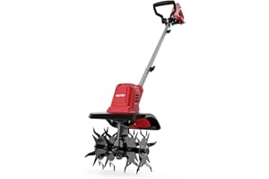 Cordless Brushless Garden Tiller Cultivator Compatible with Milwaukee 18v Battery(Tool Only), 10’’ Wide 7’’ Deep Electric Soi