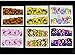 JACA 54 Sheets Water Transfer DIY Nail Art Decals Stickers With Butterfly flower Animal Insect beauty girl cartoon and different patterns for women and kids