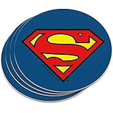 Superman Classic S Shield Logo Novelty Coaster Set