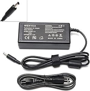 19.5V 3.34A 65W New AC Adapter Charger for Dell Inspiron 11 3000 3147 3148 13 7347 7352 i7352 14 3458 i7347 15 3551 i3551;17 5758 5759 ;fit P55F JHJX0 Power Supply Cord (4.5mm 3.0mm)