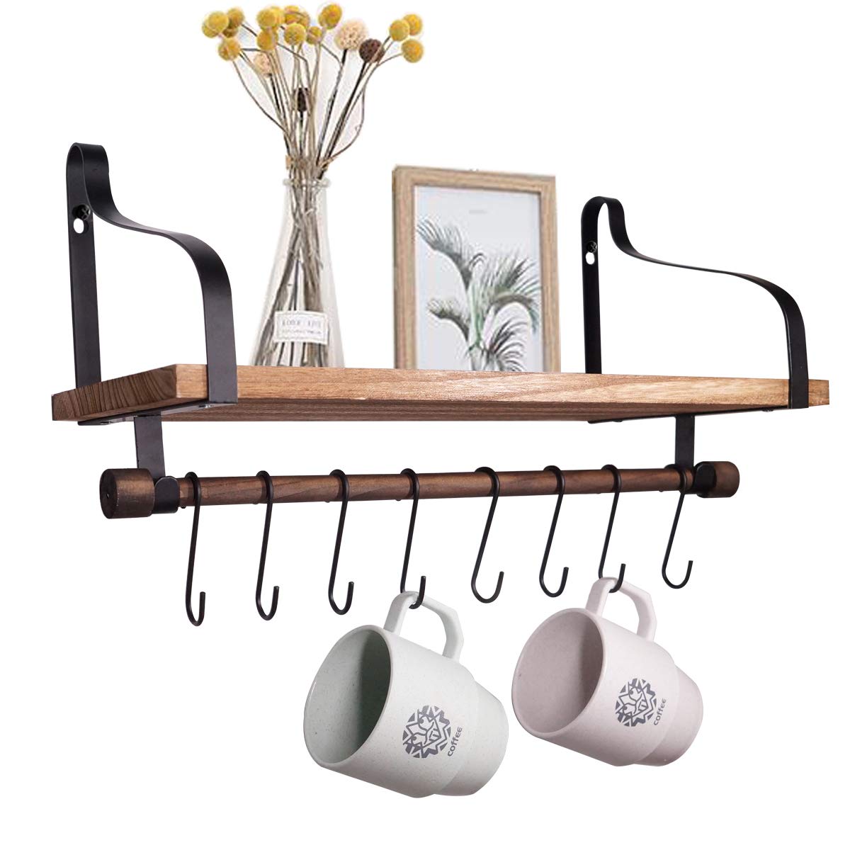 Best wide pine boards used to make a pot rack for the wall