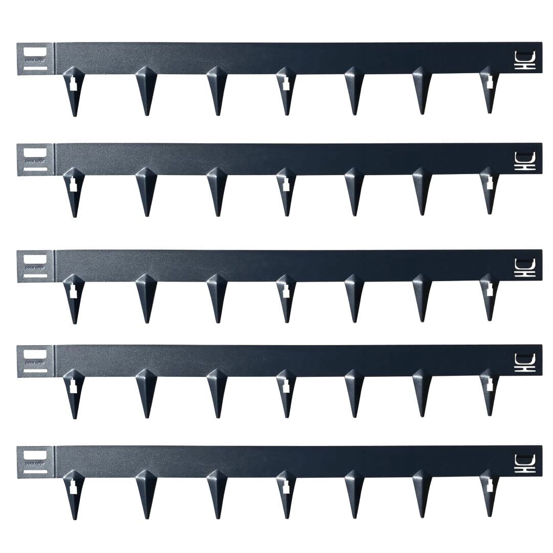 CORE EDGE Lawn Edging | Flexible Decorative Steel Edging Garden Border Edging Lawn Edging Strip Garden Border with a 65mm face height (Anthracite)