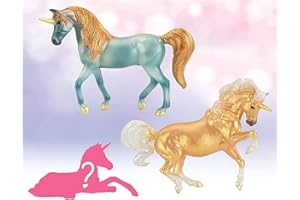 Breyer Horses Stablemates Mystery Unicorn Foal Surprise | Open and Find The Surprise Foal | 3 Unicorn Set | Horse Toy | Horse Figurines | 3.75" x 2.5" | 1:32 Scale | Model #6121
