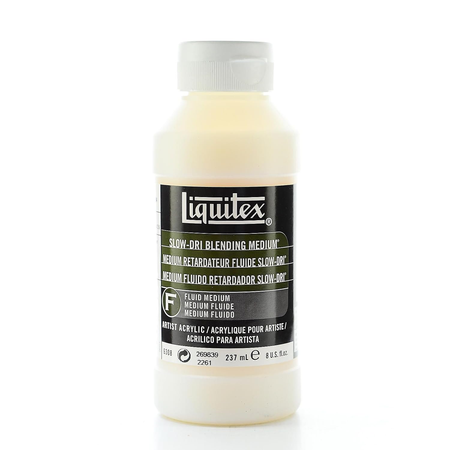 Liquitex 6308 Professional Slow-Dri Blending Fluid Medium, 237 ml, Mother-Of-Pearl