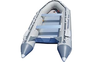 BRIS 12.5 ft Inflatable Boat Inflatable Fish Hunter & Person Inflatable Raft Boat