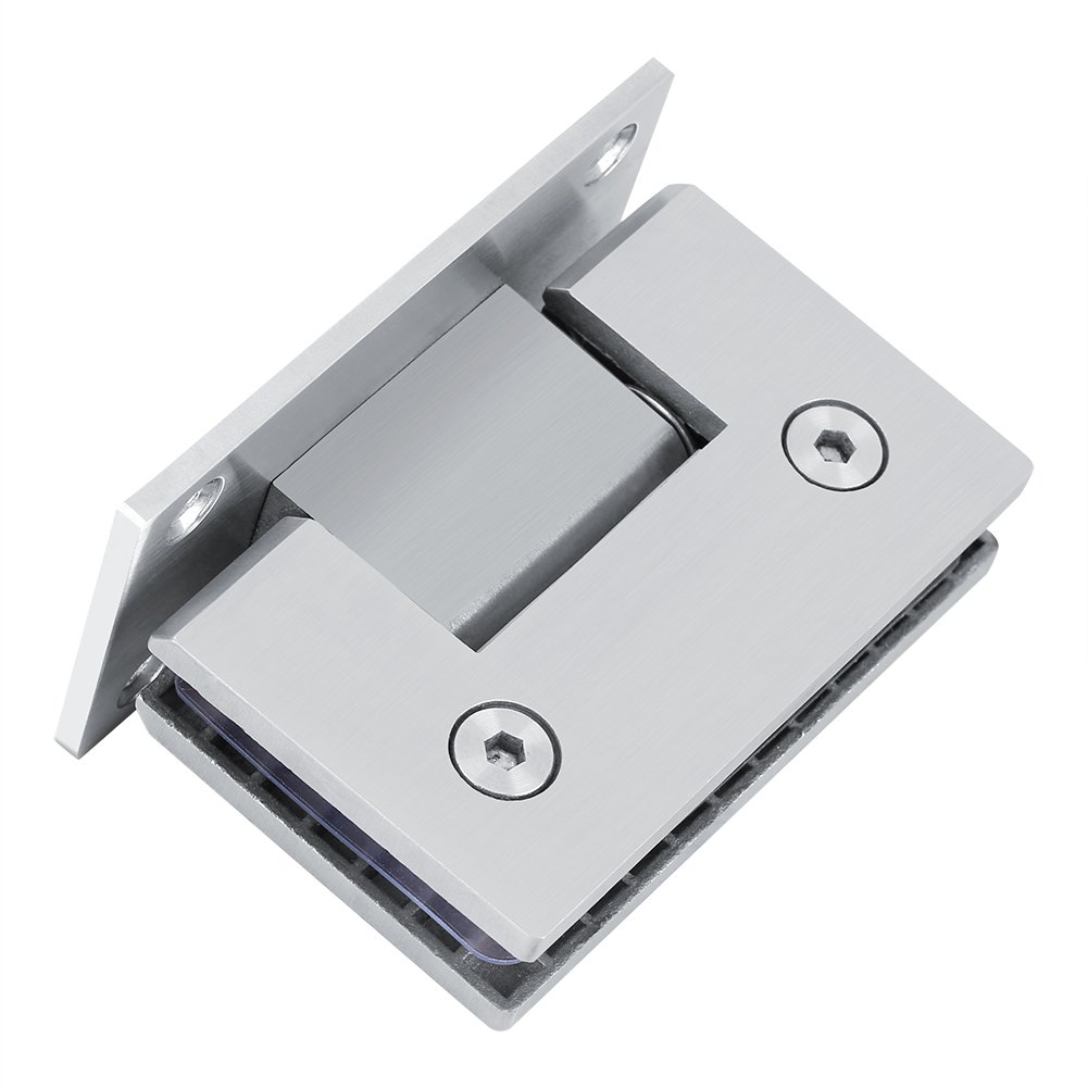 Door Hinge TOPINCN 90 Degree Frameless Shower Door Wall Mount Hinge for Cupboard Showcase Cabinet Shower Doors