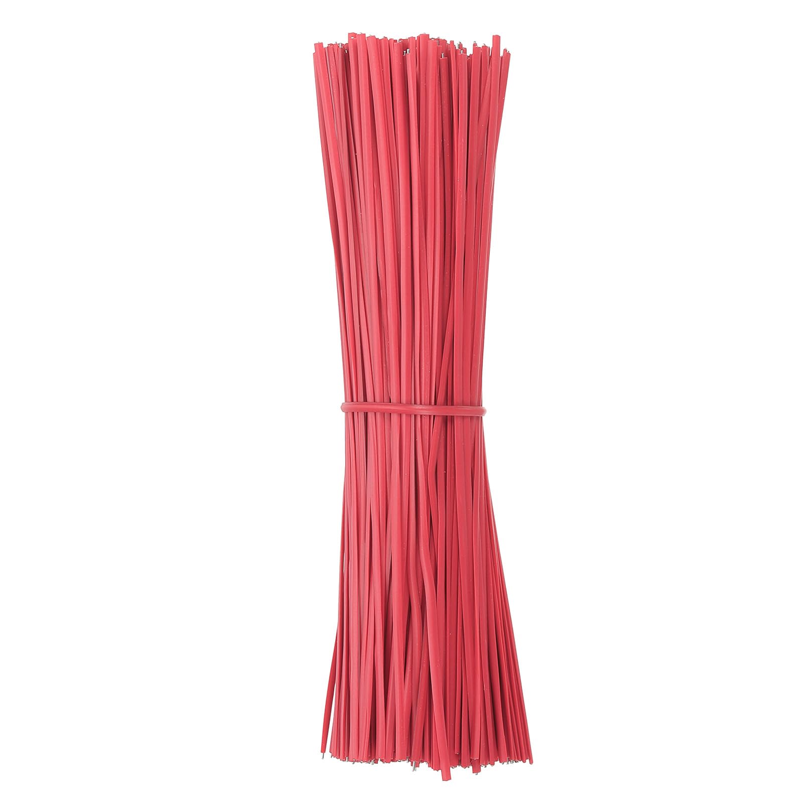 PATIKIL Plastic Twist Ties, 300 Pcs 6 Inch Reusable Cable Ties, 0.08 Inch Wide Bag Coated Ties for Household and Office Use, Red