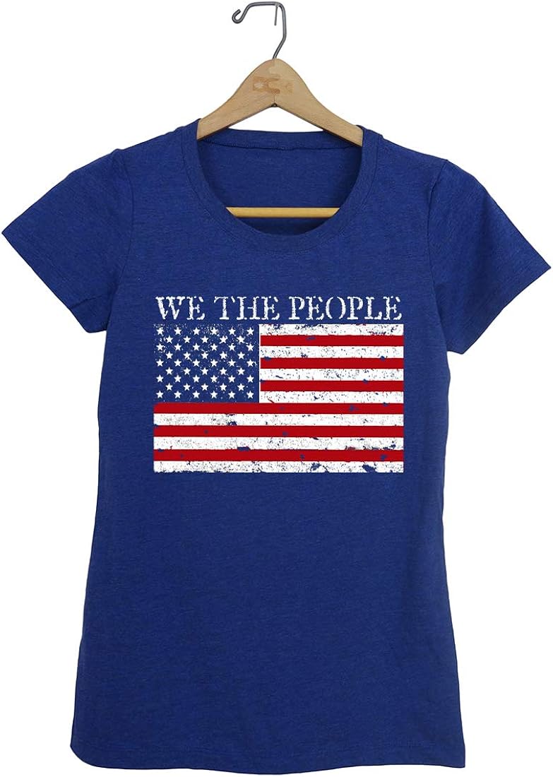 We The People TShirt Everyday American Flag Tee for