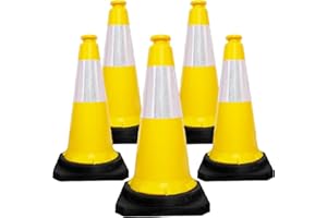 Berry Traffic Safety Cone 30" with Weighted PE Base | Reflective Road & Parking Cone for Traffic Control, Construction, Hazar