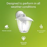 Philips MyGarden Creek Outdoor Wall Light White 60W E27 view 2