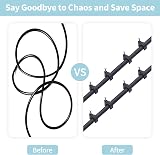 Abnii Cable Clips 400 Pcs 4 Sizes 4/6/8/10mm Steel-Nail Black Wire Tacks view 5