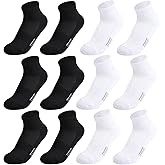 Hakugoo Kids Socks - Breathable Mesh & Cotton Ankle Athletic Socks for Boys & Girls, Youth 6/12 Pairs