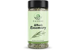 Fasori Rosemary Whole Leaves 3.5 oz (99 g) – Premium Dried Whole Rosemary Herb, Aromatic Mediterranean Spice for Cooking, Roasts, Chicken & Potatoes